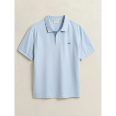 Gant Reg Shield SS Pique Polo Fresh Blue Azul