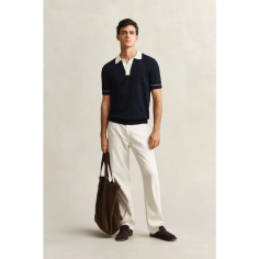 Gant Cotton Modal Polo Evening Azul Marino 2