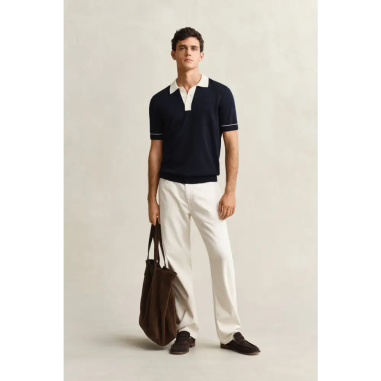 Gant Cotton Modal Polo Evening Azul Marino