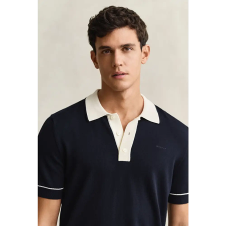 Gant Cotton Modal Polo Evening Azul Marino
