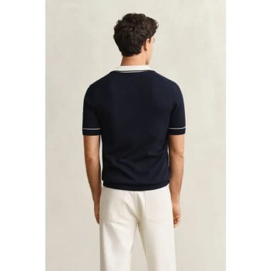 Gant Cotton Modal Polo Evening Azul Marino