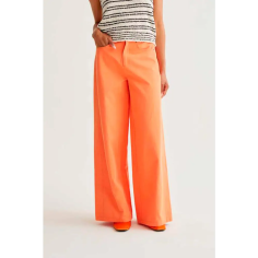 Compañia Fantastica Pantalon Wide Leg Naranja