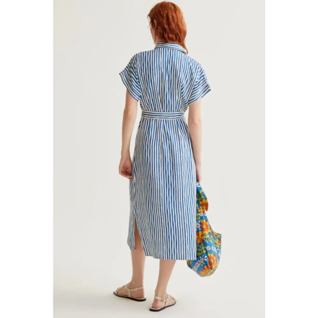 Compañía Fantástica Vestido Estampado Lavagna Blue