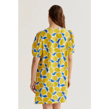Compañía Fantástica Vestido Corto Estampado Limoncello