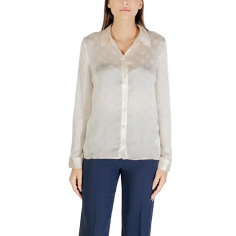 Guess LS Marthe Camiseta Logo Vanilla Blush