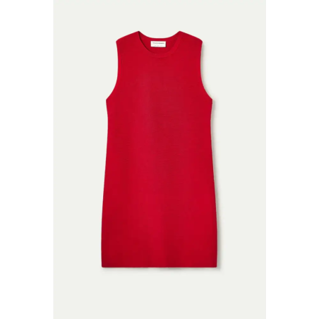 Compañía Fantástica Vestido Corto Punto Rojo