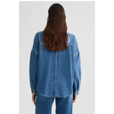 Liu Jo Chaleco Denim Blue Lt Stripe W