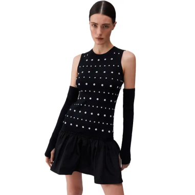 Liu Jo ECS Abito Maglia Black estampado garden