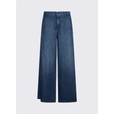 Liu Jo Pantalones Flare Strass Denim Azul Estrellas