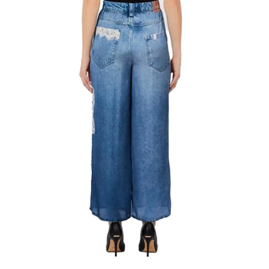 Liu Jo Pantalones Flare Digital Denim Azul