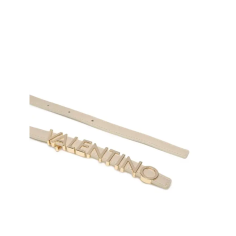 Valentino Belty Beige Cinturón Letras Oro 2