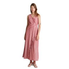 COMPANIA FANTASTICA VESTIDO LARGO VOLANTES