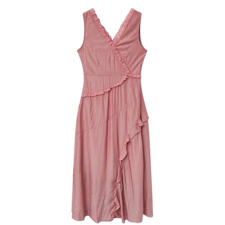 COMPANIA FANTASTICA VESTIDO LARGO VOLANTES