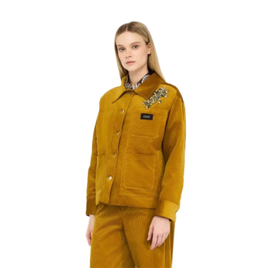 LIU JO GIUBBOTTO VELLUTO LIGHT CUMIN