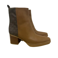 MICHAEL KORS LEX BOOTIE LEATHER BRN LUGGAGE