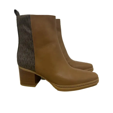 MICHAEL KORS LEX BOOTIE LEATHER BRN LUGGAGE