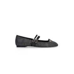 LIU JO BRIGITTE 06 BALLERINA MICROFIBE BLACK