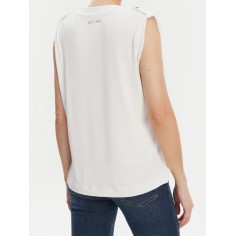 GUESS VN ELEVETED BASIC TOP PURE WHITE 2