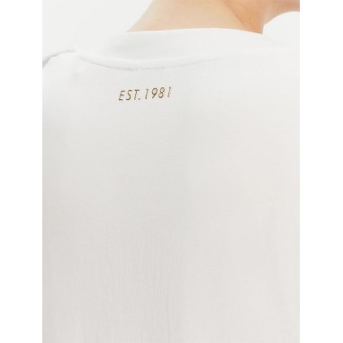 GUESS VN ELEVETED BASIC TOP PURE WHITE