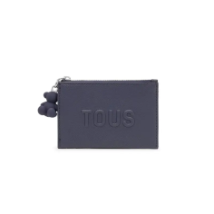 TOUS MONEDERO-TARJETERO BRENDA AZUL MARINO - KALHUA