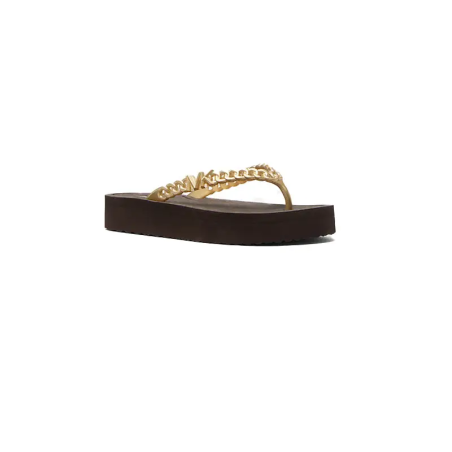 MICHAEL KORS ZAZA FLIP FLOP BROWN - KALHUA