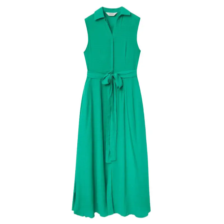 COMPAÑÍA FANTASTICA VESTIDO LARGO FLUIDO VERDE - KALHUA