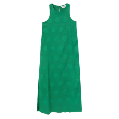 COMPAÑÍA FANTASTICA VESTIDO LARGO ESTAMPADO CÍRCLE