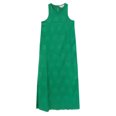 COMPAÑÍA FANTASTICA VESTIDO LARGO ESTAMPADO CÍRCLE