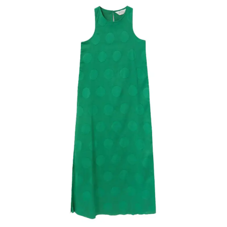 COMPAÑÍA FANTASTICA VESTIDO LARGO ESTAMPADO CÍRCLE