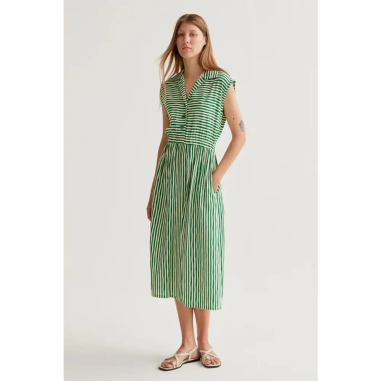 Compañía Fantástica Vestido Estampado Lavagna Green