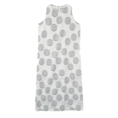 COMPAÑÍA FANTASTICA VESTIDO LARGO ESTAMPADO CÍRCLS