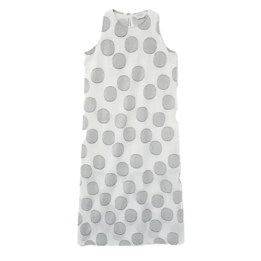 COMPAÑÍA FANTASTICA VESTIDO LARGO ESTAMPADO CÍRCLS