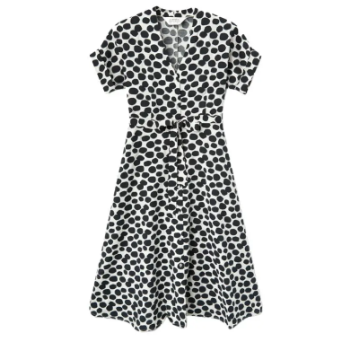 COMPAÑÍA FANTASTICA VESTIDO MIDI CON ESTAMPADO T