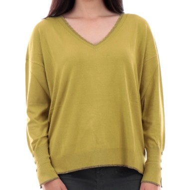 LIU JO SWEATER CON CUELLO EN V LUSH GREEN - KALHUA