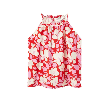 COMPAÑÍA FANTASTICA TOP HALTER ESTAMPADO FLORAL TR