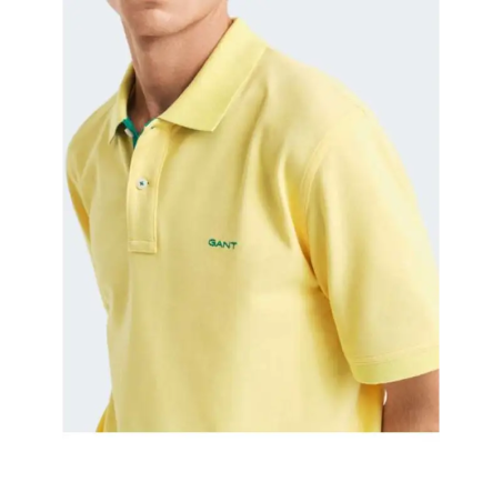 Gant Reg Contrast Polo Vanila Yellow