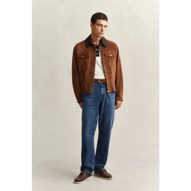 Gant Cotton Modal Polo Cream Beige Talla L