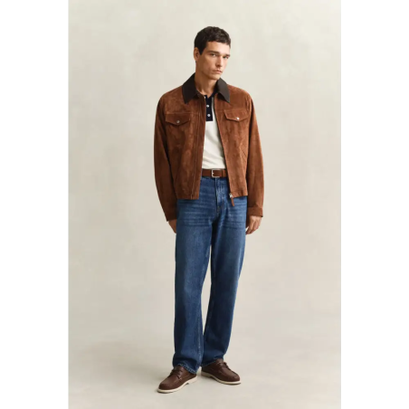 Gant Cotton Modal Polo Cream Beige Talla L