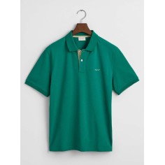 GANT REG CONTRAST PIQUE SS POLO BOTANICAL HUE