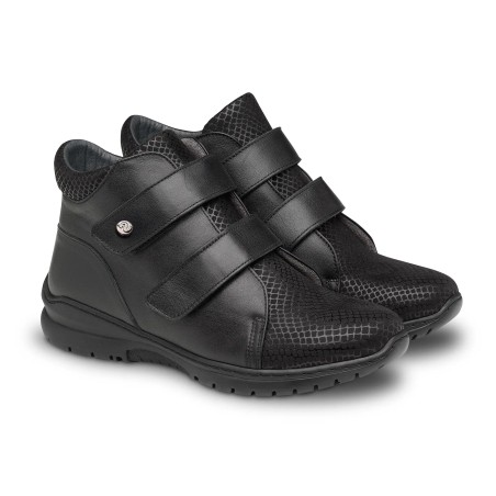Botín casual negro