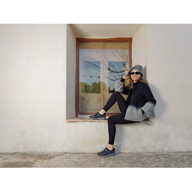 Zapato confort negro ancho especial