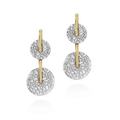 Pendientes KYMBAL de Plata. Baño de Oro 18k