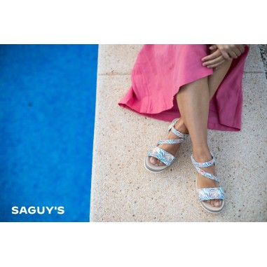 copy of Saguy´s  sandalia metalizada 20724met