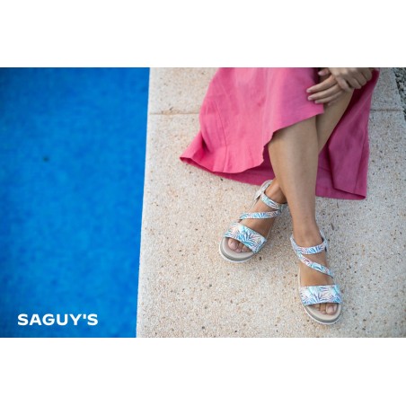 copy of Saguy´s  sandalia metalizada 20724met