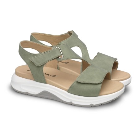 Saguy´s  sandalias kaki 20702ka