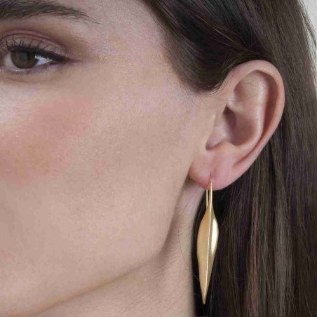 Pendientes FOREST de Plata. Baño de Oro 18k