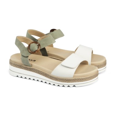 Saguy´s  sandalias verdes 20701ve
