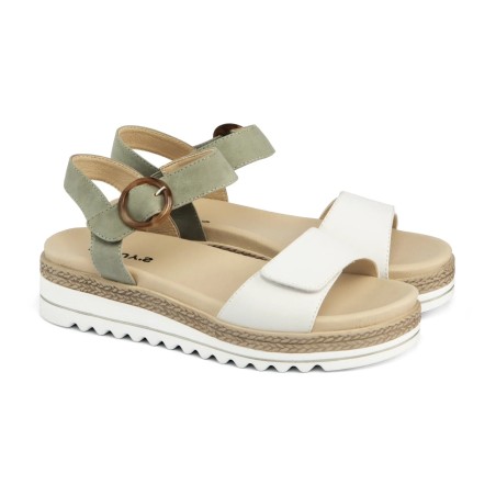 Saguy´s  sandalias verdes 20701ve