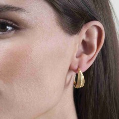 Pendientes FOREST de Plata. Baño de Oro 18k 2