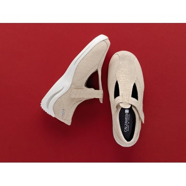 Saguy´s  sandalias beige 0766be